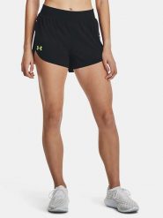Under Armour Szorty funkcyjne "Lighter Than Air" w kolorze czarnym rozmiar: L. Czarne spodenki sportowe damskie Under Armour, l, z materiału, outdoorowe. Za 122.96 zł.
