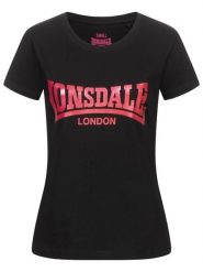 Koszulka damska Lonsdale Cartmel. Czarne bluzki sportowe damskie Lonsdale, m, bez wzorów, z bawełny, bez ramiączek. Za 118.00 zł.
