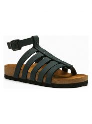 Comfortfusse Skórzane sandały "Ares" w kolorze granatowym rozmiar: 38. Niebieskie sandały damskie Comfortfusse, bez wzorów, z nubiku, bez obcasa. Za 272.95 zł.
