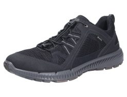 Buty do chodzenia męskie Ecco Terracruise Ll Tex Gtx. Czarne buty trekkingowe męskie ECCO, z materiału, bez zapięcia, trekkingowe. Za 618.65 zł.