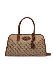 Guess Torebka Samantha HWJG23 13060 Brązowy. Brązowe torebki klasyczne damskie Guess, z aplikacjami, z materiału, bez dodatków. Za 634.99 zł.