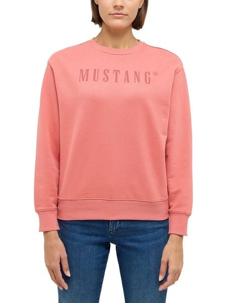 Mustang Bluza "Aberdeen" w kolorze różowym rozmiar: M. Różowe bluzy bez kaptura damskie Mustang, m, z bawełny. Za 113.63 zł.