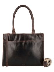 HIDE & STITCHES Skórzana torebka w kolorze brązowym - 38 x 29 x 7 cm rozmiar: onesize. Brązowe torby na laptopa męskie HIDE & STITCHES, z materiału. Za 347.99 zł.