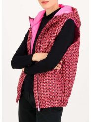 Blutsgeschwister Kamizelka pikowana w kolorze różowo-czarnym rozmiar: S. Różowe kamizelki damskie Blutsgeschwister, s. Za 206.42 zł.