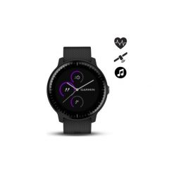 ZEGAREK SPORTOWY z pulsometrem Garmin VIVOACTIVE 3 Music. Czarne zegarki damskie GARMIN. Za 1,199.99 zł.