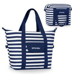 Torba turystyczna termiczna Spokey San Remo. Białe torebki klasyczne damskie Spokey, bez wzorów, z materiału, duże, bez dodatków. Za 57.99 zł.