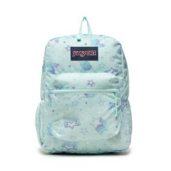 Plecak JanSport. Niebieskie plecaki damskie JanSport, bez wzorów, sportowe. Za 159.99 zł.