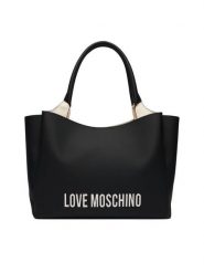 LOVE MOSCHINO Torebka JC4107PP1PKD000B Czarny. Czarne torebki klasyczne damskie Love Moschino, bez wzorów, ze skóry, bez dodatków. Za 1,059.00 zł.