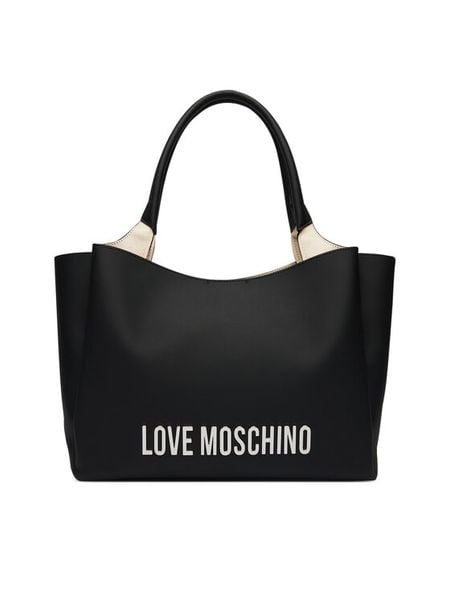 LOVE MOSCHINO Torebka JC4107PP1PKD000B Czarny. Czarne torebki klasyczne damskie Love Moschino, bez wzorów, ze skóry, bez dodatków. Za 1,059.00 zł.