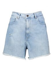 Pepe Jeans Szorty dżinsowe w kolorze błękitnym rozmiar: W31. Niebieskie szorty damskie Pepe Jeans, z aplikacjami, z jeansu, klasyczne, z podwyższonym stanem. Za 144.95 zł.
