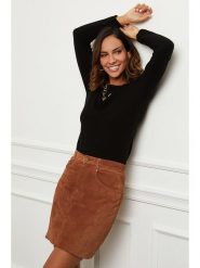Soft Cashmere Kaszmirowy sweter w kolorze czarnym rozmiar: 34. Czarne swetry klasyczne damskie Soft Cashmere, z kaszmiru, bez kołnierzyka. Za 180.49 zł.
