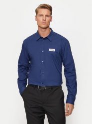 Versace Jeans Couture Koszula 77GALYR1 Granatowy Regular Fit. Niebieskie koszule męskie Versace Jeans Couture, m, bez wzorów, z bawełny, bez kołnierzyka, bez ramiączek. Za 439.99 zł.