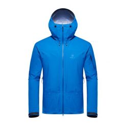 Kurtka turystyczna męska Blackyak HARIANA Gore-Tex przeciwdeszczowa. Niebieskie kurtki męskie BLACK YAK, m, bez wzorów, z gore-texu, sportowe, bez kaptura. Za 989.99 zł.
