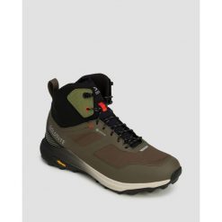 Buty męskie Dolomite Nibelia High GTX MUD GREEN/BLACK. Czarne buty trekkingowe męskie Dolomite, bez zapięcia, trekkingowe. W wyprzedaży za 488.00 zł.