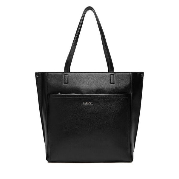 Torebka Lasocki. Czarne torebki klasyczne damskie Lasocki, bez wzorów, bez dodatków. Za 189.99 zł.