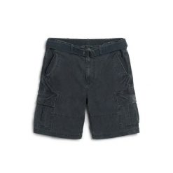 Spodenki cargo Superdry Heavy. Niebieskie szorty męskie Superdry., bez kołnierzyka. Za 371.45 zł.