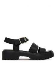 Timberland Sandały TB0A2EJMW021 Czarny. Czarne sandały damskie Timberland, bez wzorów, ze skóry, bez obcasa, na płaskiej podeszwie. Za 499.99 zł.