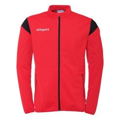 Kurtka z dresu Uhlsport Squad 27 Classic. Czarne kurtki damskie UHLSPORT, uniwersalny, bez wzorów, z dresówki, bez kaptura. Za 151.00 zł.