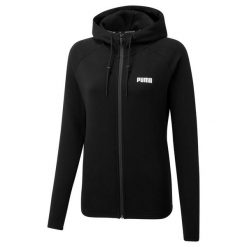 Bluza dresowa damska Puma SPACER FZ. Czarne bluzy bez kaptura damskie Puma, xs, z dresówki. Za 231.99 zł.