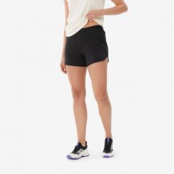 Spodenki pod sukienkę Quechua NH100. Czarne szorty damskie QUECHUA, bez wzorów, z elastanu, sportowe. Za 44.99 zł.