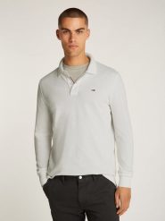 TOMMY JEANS Koszulka polo w kolorze białym rozmiar: XL. Białe koszulki polo męskie Tommy Jeans, xl, bez wzorów, z bawełny, bez ramiączek. Za 223.99 zł.