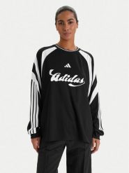 Adidas Bluzka House Of Tiro JY7638 Czarny Loose Fit. Czarne bluzki damskie Adidas, l, bez wzorów, z syntetyku, bez kołnierzyka, bez ramiączek. Za 219.99 zł.