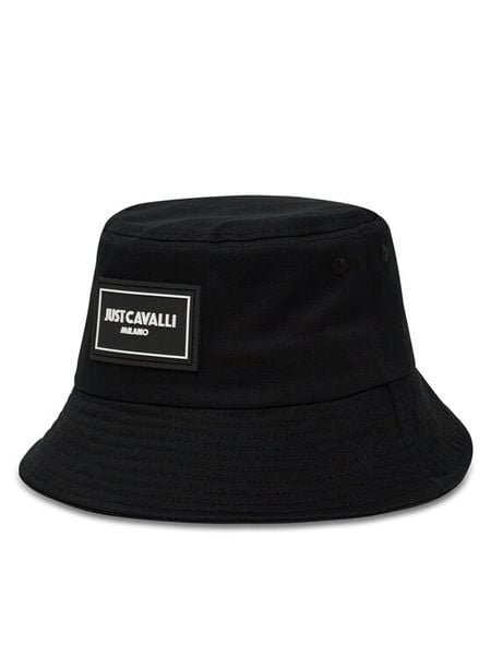 Just Cavalli Kapelusz 78RAZK20 ZG344 Czarny. Czarne kapelusze damskie Just Cavalli, bez wzorów, z bawełny. Za 179.99 zł.