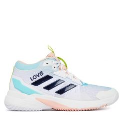 Buty halowe adidas. Białe buty sportowe na co dzień damskie Adidas, bez wzorów. Za 699.99 zł.
