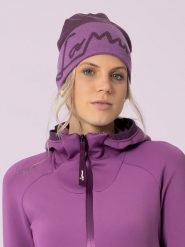 LaMunt Czapka beanie w kolorze fioletowym rozmiar: onesize. Różowe czapki zimowe damskie LaMunt, z wełny. Za 117.17 zł.