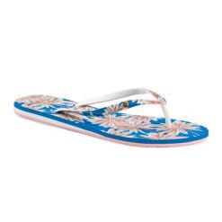 Japonki plażowe damskie ROXY Portofino III. Niebieskie klapki damskie Roxy, bez wzorów, bez obcasa. Za 56.99 zł.