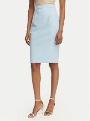 Maryley Spódnica mini 26EB710/43MA Niebieski jasny Regular Fit. Niebieskie spódniczki damskie Maryley, xs, bez wzorów, z syntetyku, mini. Za 229.99 zł.