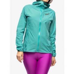 Kurtka przeciwdeszczowa damska Inov-8 Stormshell FZ V2. Zielone kurtki damskie Inov-8, bez kaptura. Za 382.99 zł.