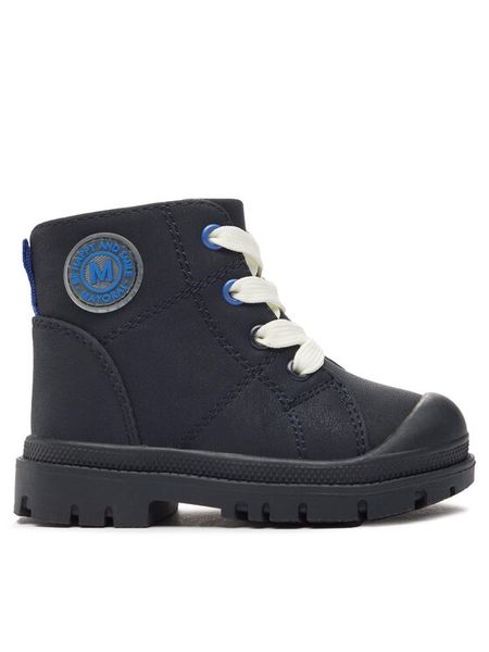Mayoral Trapery 42451 Granatowy. Niebieskie buty zimowe chłopięce Mayoral, ze skóry, bez zapięcia. Za 229.99 zł.