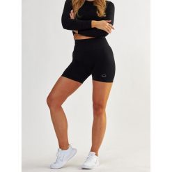 Szorty fitness damskie Beshaped Power Up! Modelujące. Czarne spodenki sportowe damskie BESHAPED, xl, z nylonu, na fitness i siłownię. Za 159.00 zł.