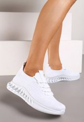 Białe Buty Sportowe Telephotis. Białe obuwie treningowe damskie Born2be, na fitness i siłownię. Za 39.99 zł.