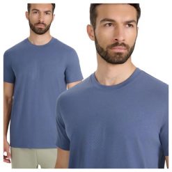 T-shirt regular z nadrukiem męski 4F 4FWMM00TTSHM2257. Niebieskie t-shirty męskie 4f, m, bez wzorów, z bawełny, bez kołnierzyka. Za 34.99 zł.