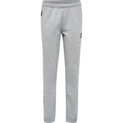 Damskie spodnie dresowe bawełniane Hummel Move Grid. Szare spodnie sportowe damskie HUMMEL, xl, z bawełny, na fitness i siłownię. Za 219.00 zł.