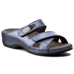Klapki Berkemann. Niebieskie klapki damskie Berkemann, bez wzorów, bez obcasa. Za 399.99 zł.