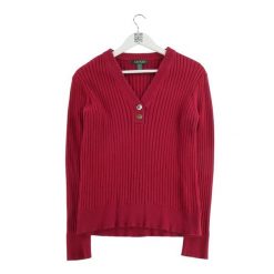 Kobaltowy sweter dla kobiet. Czerwone swetry klasyczne damskie Ralph Lauren, l, bez kołnierzyka. Za 51.08 zł.