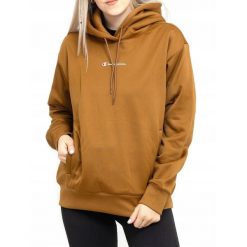 Bluza na co dzień damska CHAMPION ciepła z kapturem. Brązowe bluzy z kapturem damskie CHAMPION. Za 241.00 zł.