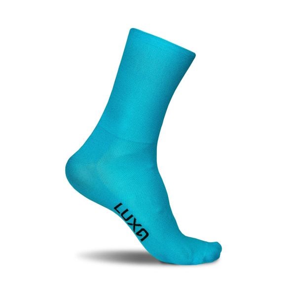 Skarpetki Rowerowe Unisex Luxa Classic. Niebieskie skarpetki damskie LUXA, bez wzorów, z elastanu. Za 49.90 zł.