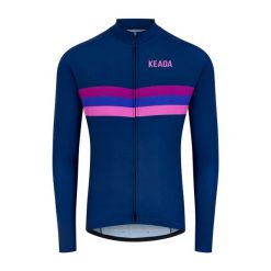 Damska koszulka rowerowa z długim rękawem - Sunset. Czerwone topy sportowe damskie KEADA SPORTS, s, bez wzorów, z dresówki, bez ramiączek. Za 332.00 zł.