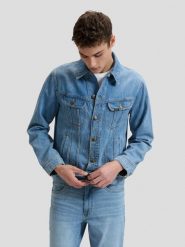 MESKA KURTKA LEE RIDER JACKET FIRESTONE 112377246. Kurtki męskie Lee, l, bez wzorów, z jeansu, bez kaptura. Za 199.99 zł.