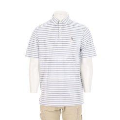 Lauren Ralph Lauren koszulka polo męska z dzianiny Oxford. Białe koszulki polo męskie Ralph Lauren, l, z dzianiny, bez ramiączek, na golfa. Za 170.36 zł.