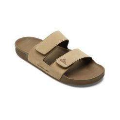 Sandały wsuwane dla Mężczyzn RIVI LEATHER Beżowy. Brązowe sandały męskie Quiksilver, z gumy, bez zapięcia. Za 349.99 zł.