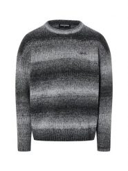 PEGADOR Sweter - Deventer Mężczyźni Sztuczne włókno czarny|biały, XL. Białe swetry męskie PEGADOR, m, bez wzorów, prążkowane, bez kołnierzyka. Za 169.95 zł.