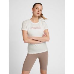 Damska bawełniana koszulka Hummel TE Cali. Białe bluzki damskie HUMMEL, l, bez wzorów, z bawełny, sportowe, bez kołnierzyka, bez ramiączek. Za 108.00 zł.