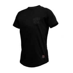 Koszulka sportowa z krótkim rękawem THORN FIT Heavy Metal. Czarne bluzki sportowe damskie Thorn Fit, s, z bawełny, bez ramiączek, na fitness i siłownię. Za 109.99 zł.