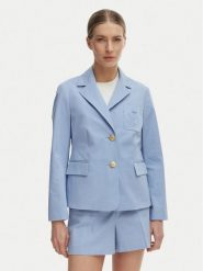 Tommy Hilfiger Marynarka WW0WW47179 Niebieski Slim Fit. Niebieskie marynarki i żakiety damskie Tommy Hilfiger, bez wzorów, z bawełny. Za 1,199.00 zł.