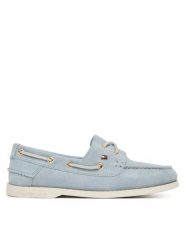 Tommy Hilfiger Mokasyny FW0FW09338 Błękitny. Niebieskie mokasyny damskie Tommy Hilfiger, ze skóry. Za 489.99 zł.